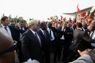 La Côte dÂ’Ivoire accueille chaleureusement Mohammed VI